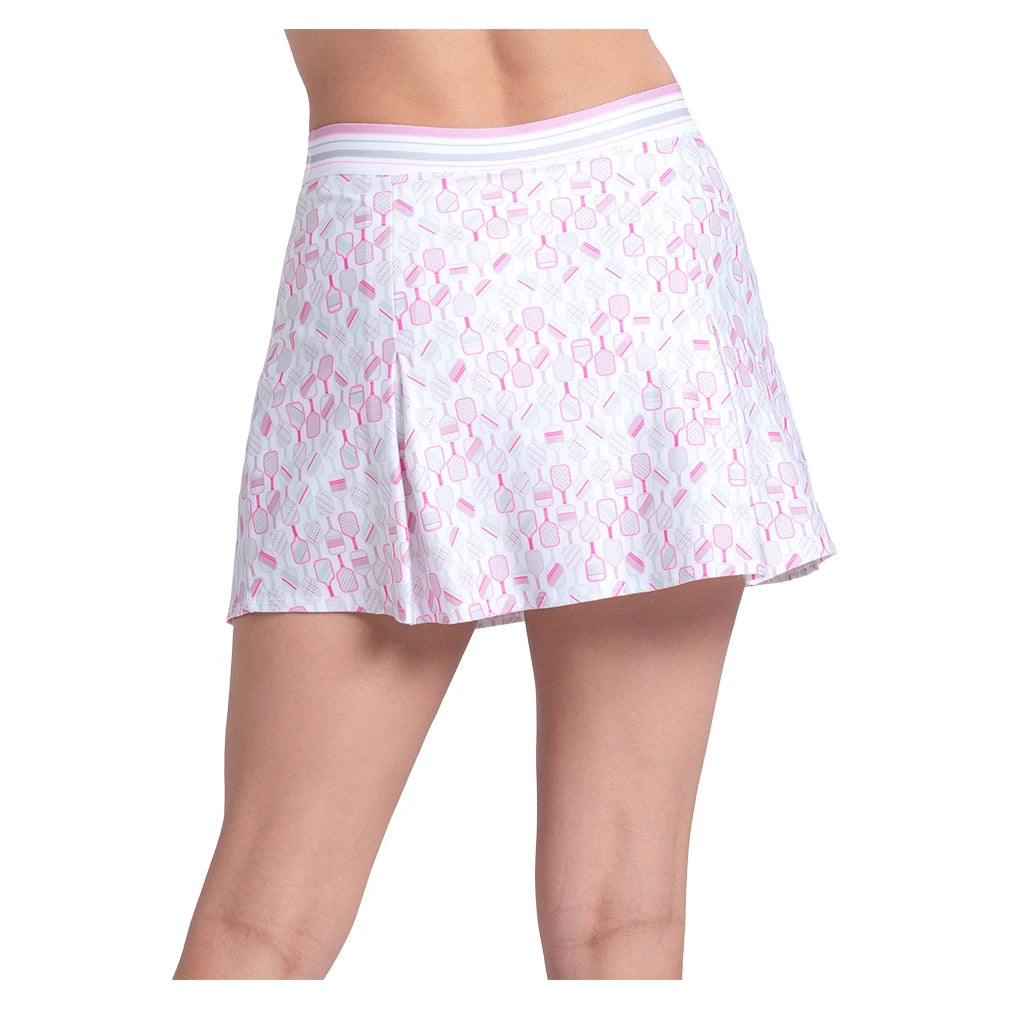 Women's Woven Paddle Pickleball Skort Paris Pink