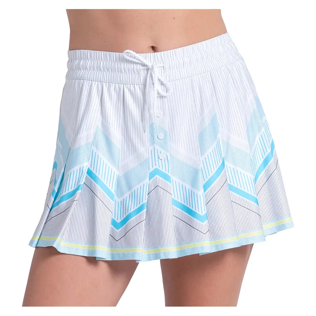 Women's High Waist Lavish Lane Skort White