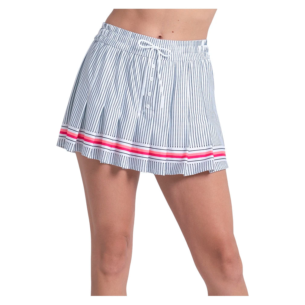 Women's High Waisted Glow Stripe Skort Multicolor