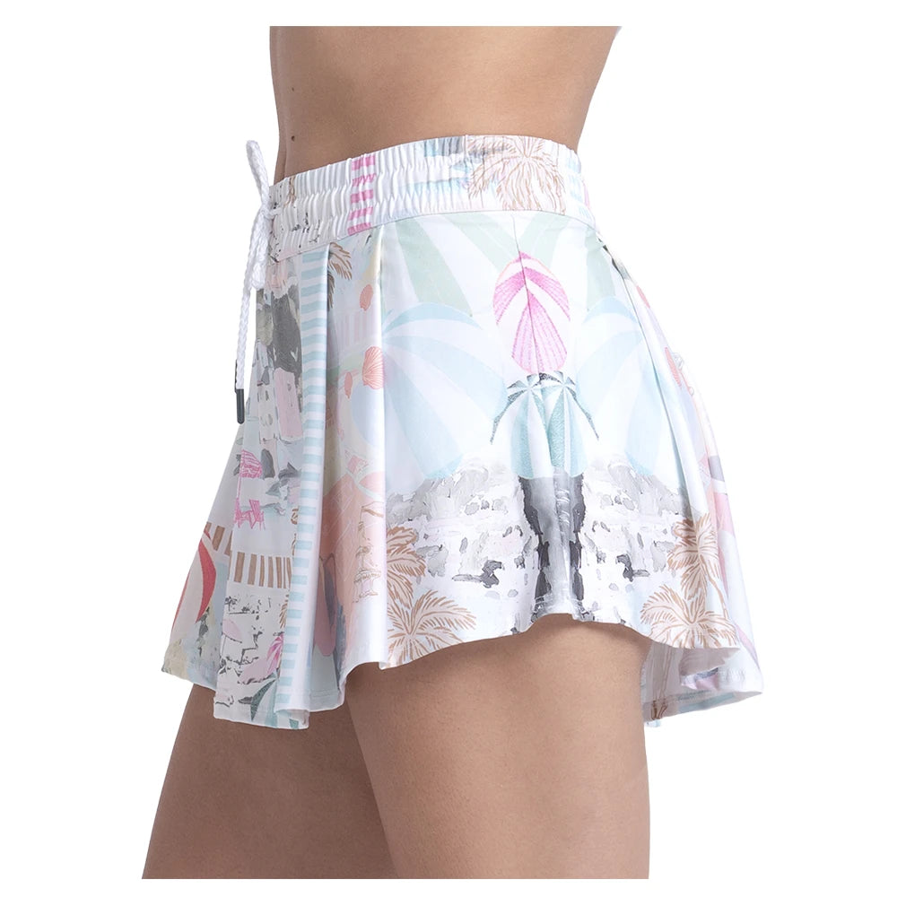 Women's High Waist Riviera Breeze Skort White