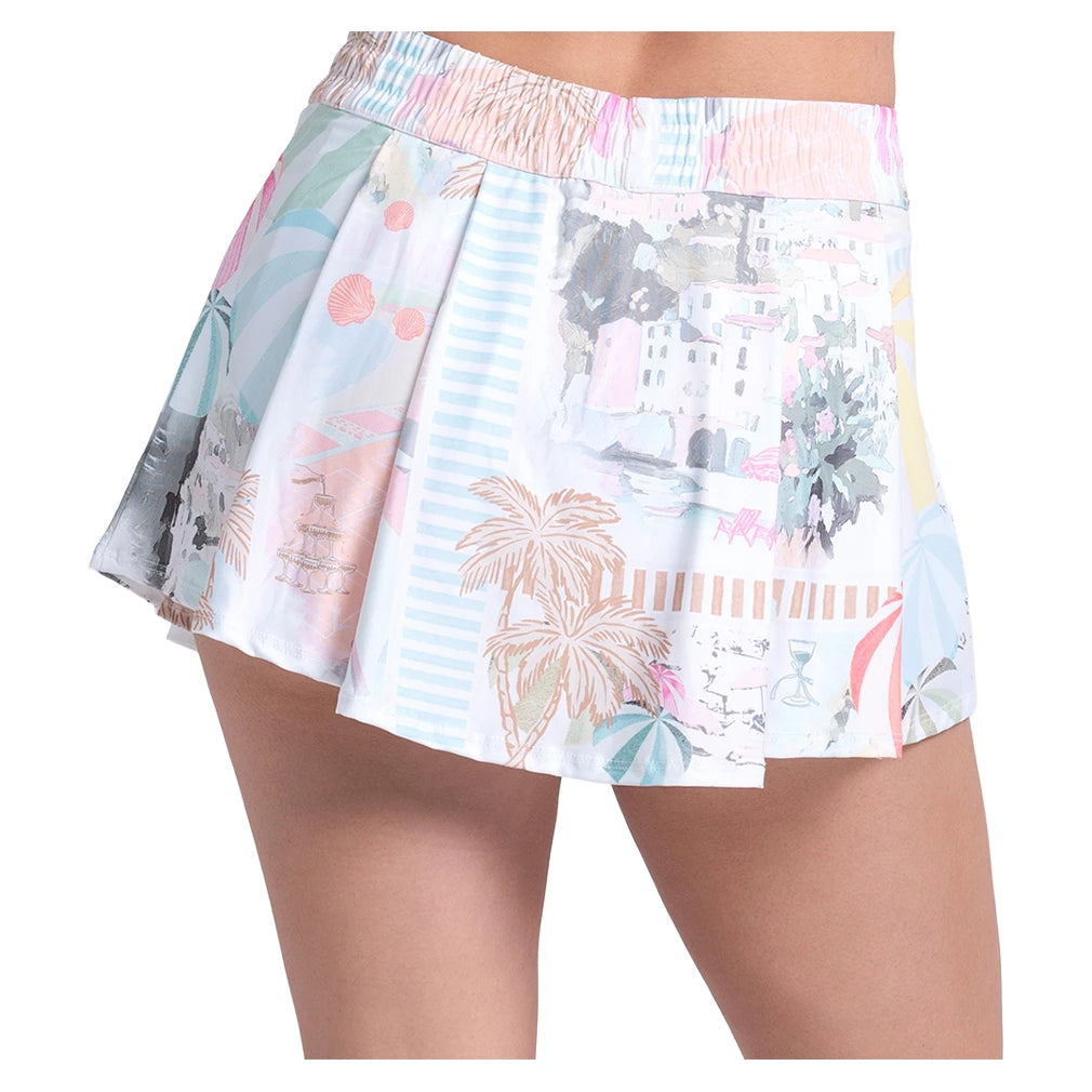 Women's High Waist Riviera Breeze Skort White