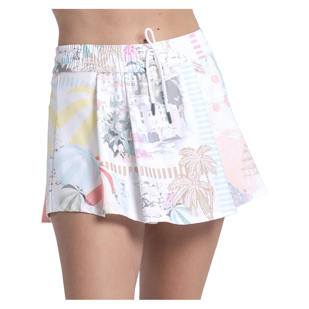 Women's High Waist Riviera Breeze Skort White