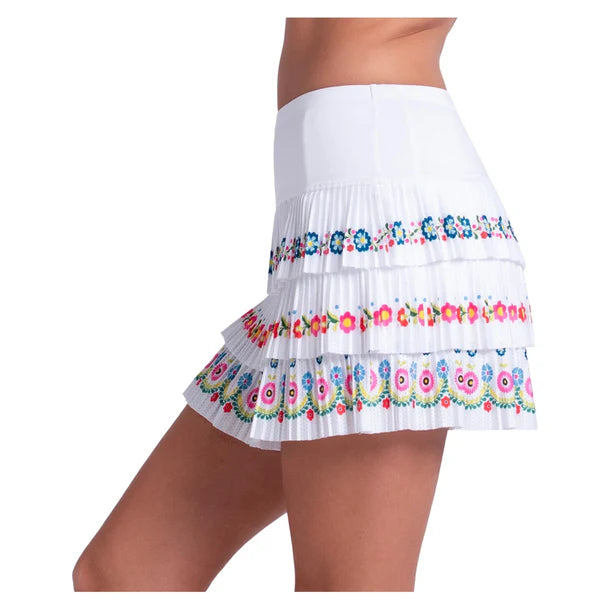 Women's Blossom Pleated Skort Multicolor
