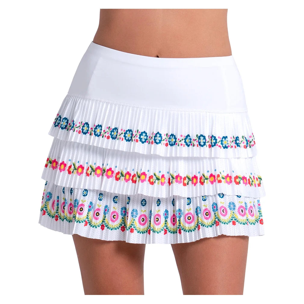 Women's Blossom Pleated Skort Multicolor