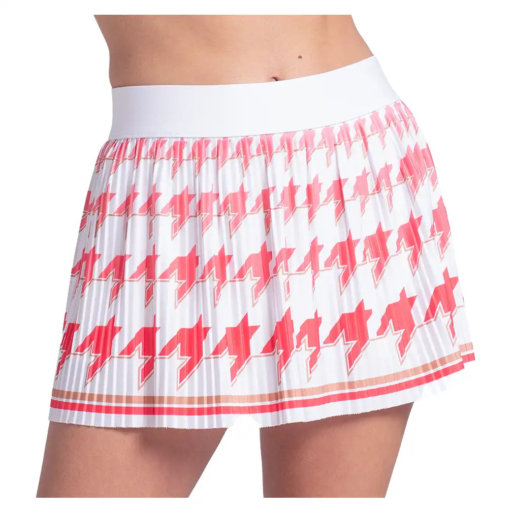 Women's Legacy Ombre 13 Inch Pleated Skort White and Flame