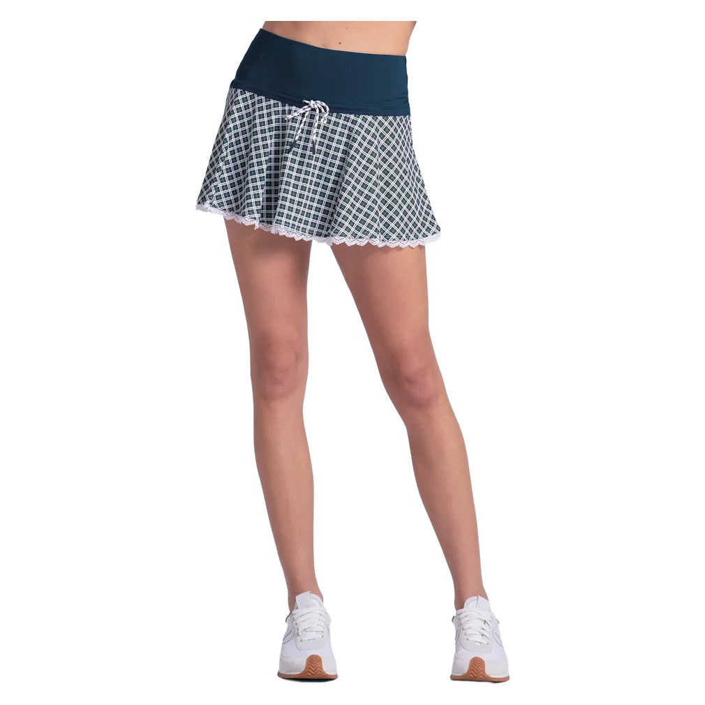 Women's Preppy Please 13 Inch Skort Midnight, Lucky In Love, Pickleball Express, CB865-01H401-3