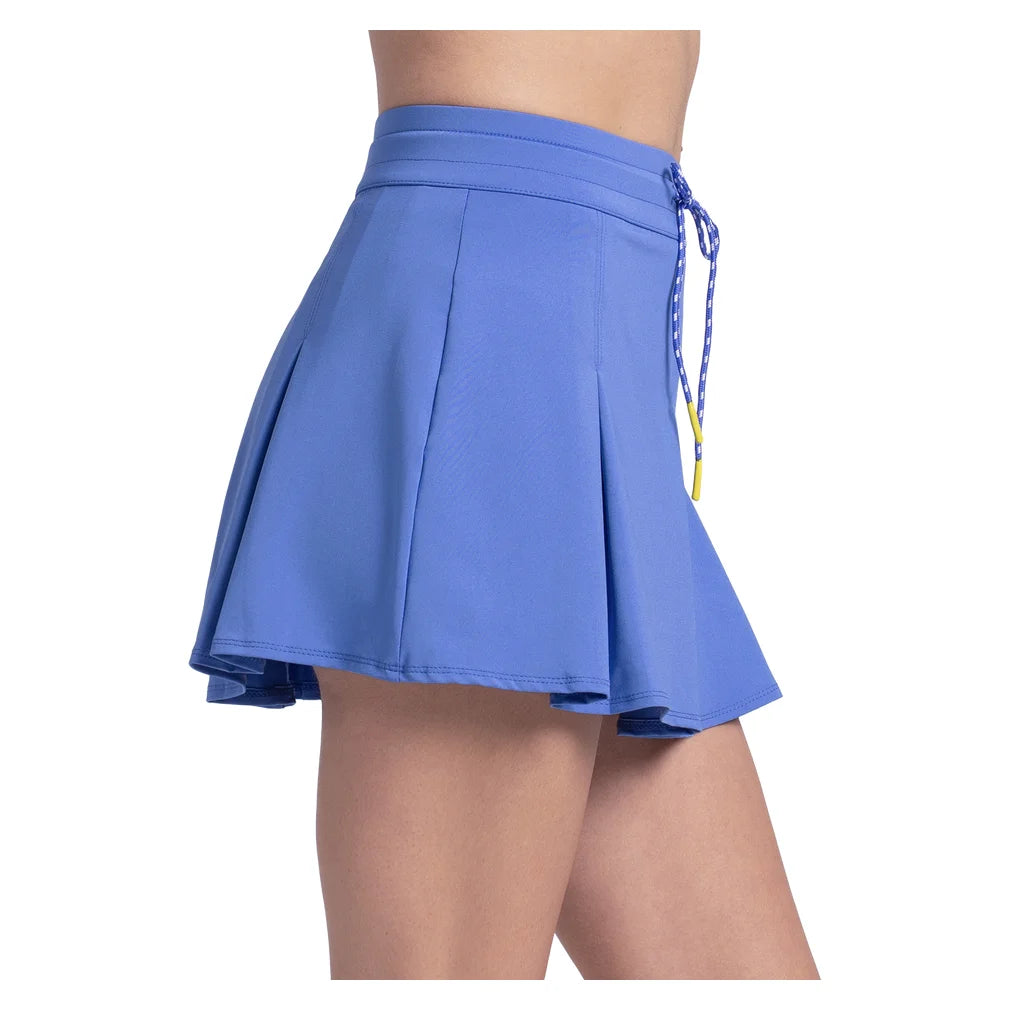 Women's Love Knot 14 Inch Pleat Skort Parisian Blue, Lucky In Love, Pickleball Express, CB870-434-1