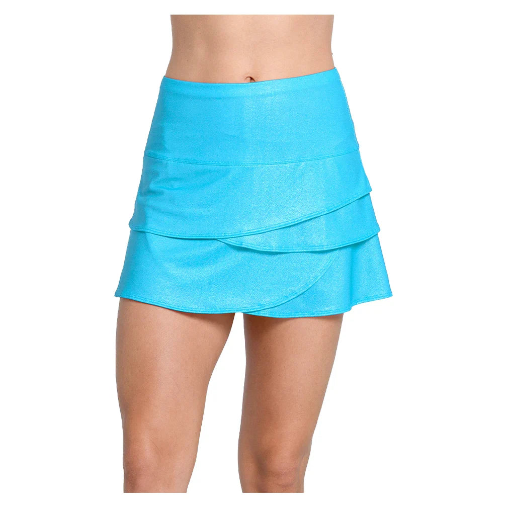 Women's All That Shimmers Scallop 14 Inch Skort