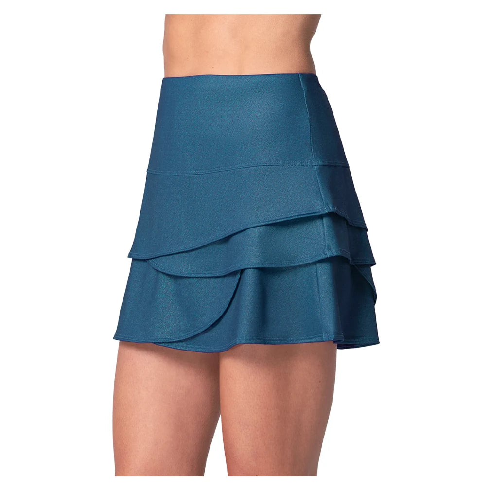 Women`s High Waist All That Shimmers Tennis Skort Midnight
