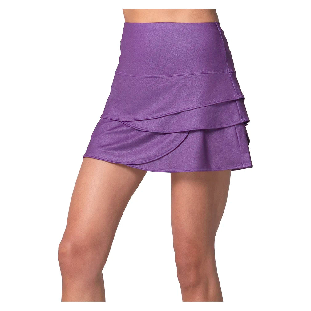 Women`s High Waist All That Shimmers Tennis Skort Midnight