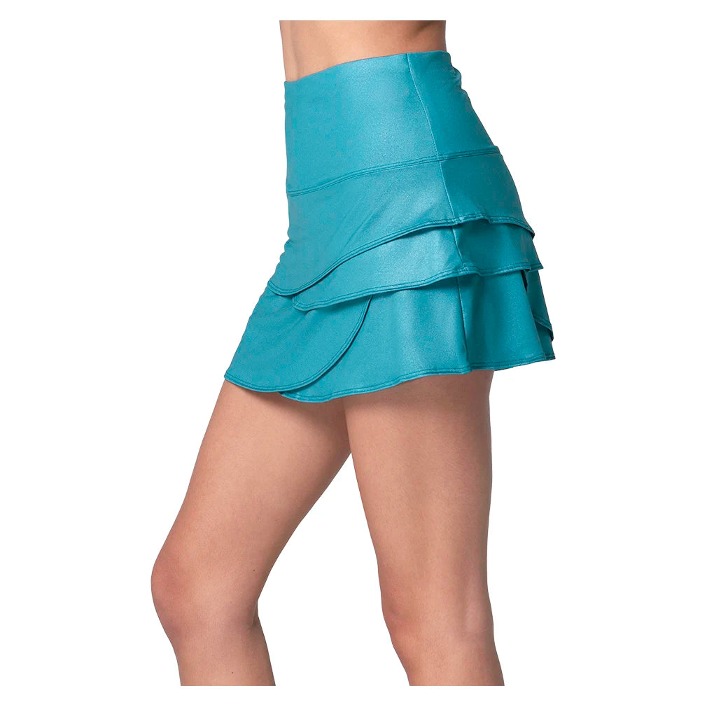 Women`s High Waist All That Shimmers Tennis Skort Midnight