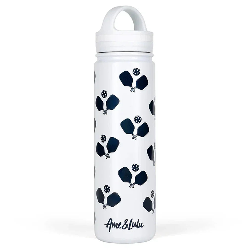 Court and Course Sports Water Bottle Crossed Pickleball Paddles
