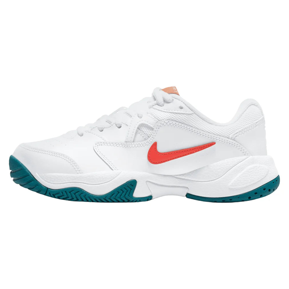 Juniors' Court Lite 2 Shoes White and Team Orange, Nike, Pickleball Express, CD0440-106H26-3