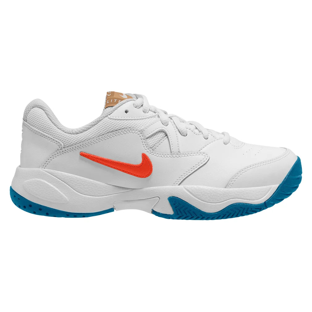Juniors' Court Lite 2 Shoes White and Team Orange, Nike, Pickleball Express, CD0440-106H26-5