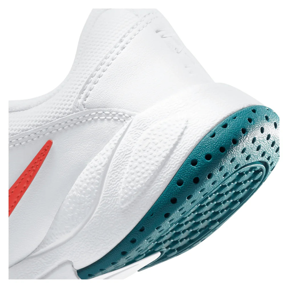 Juniors' Court Lite 2 Shoes White and Team Orange, Nike, Pickleball Express, CD0440-106H26-9