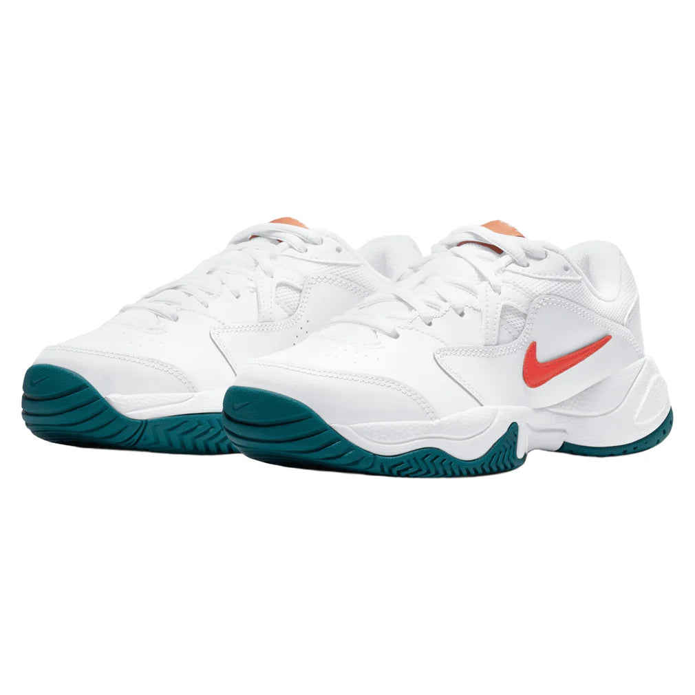 Juniors' Court Lite 2 Shoes White and Team Orange, Nike, White/Team Orange, Pickleball Express, CD0440-106H26-WHITE-TEAM-ORANGE-1