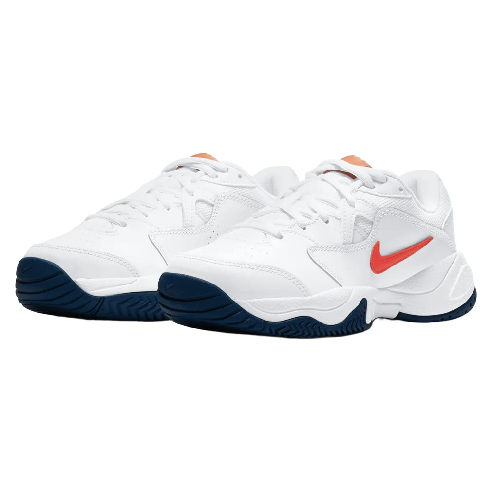Juniors' Court Lite 2 Shoes White and Team Orange, Nike, White/Team Orange, Pickleball Express, CD0440-106H26-WHITE-TEAM-ORANGE-2