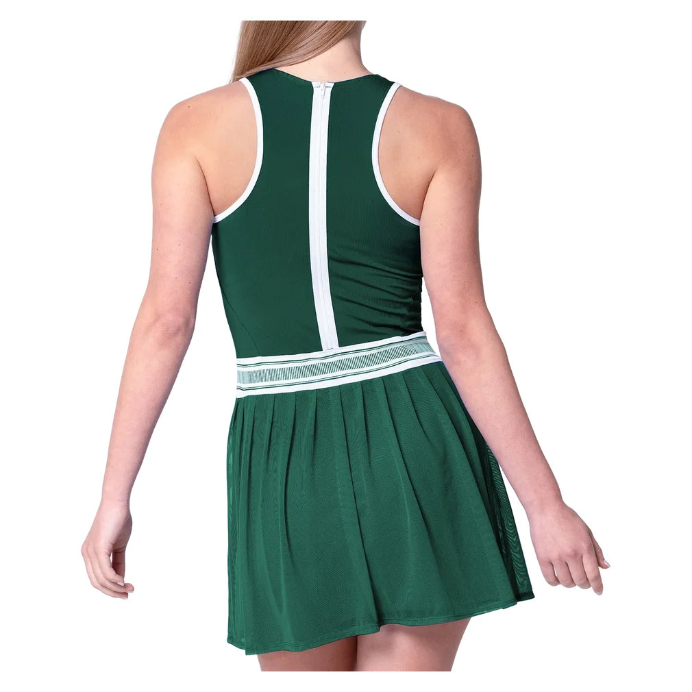 Women's Level Up Dress Team Green, Lucky In Love, Pickleball Express, CD38-48E300-1