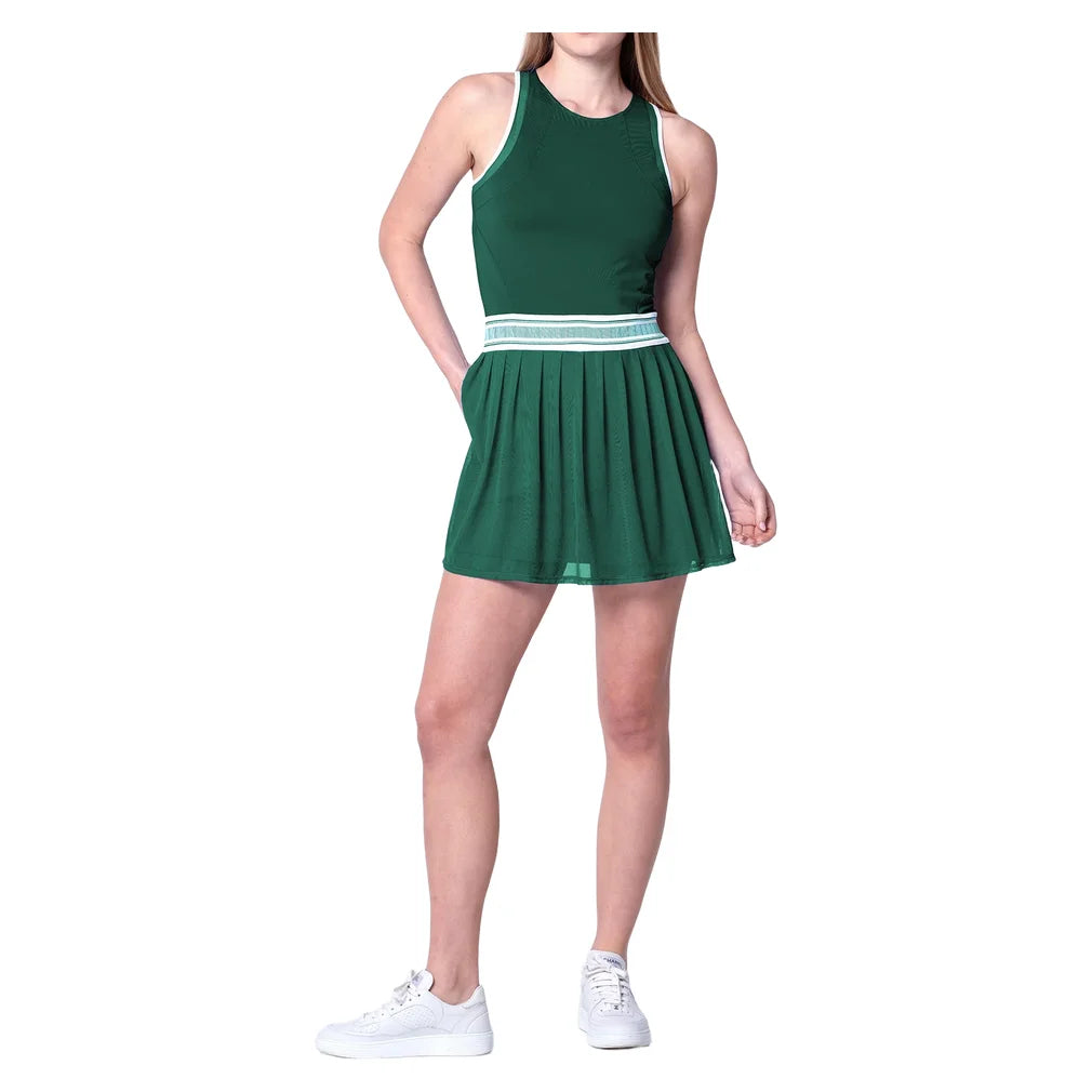 Women's Level Up Dress Team Green, Lucky In Love, Pickleball Express, CD38-48E300-3