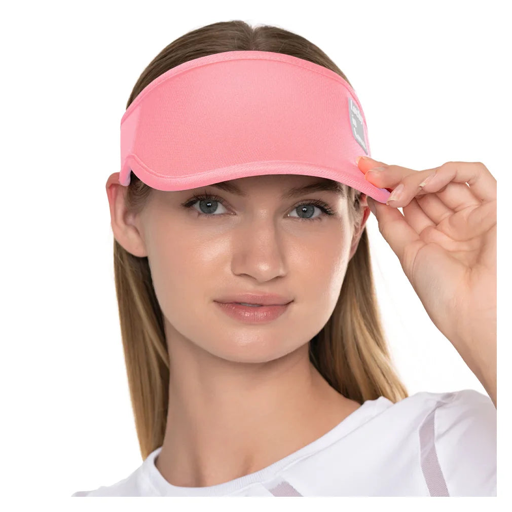 Women's Lucky Logo Stretch Visor Flamingo