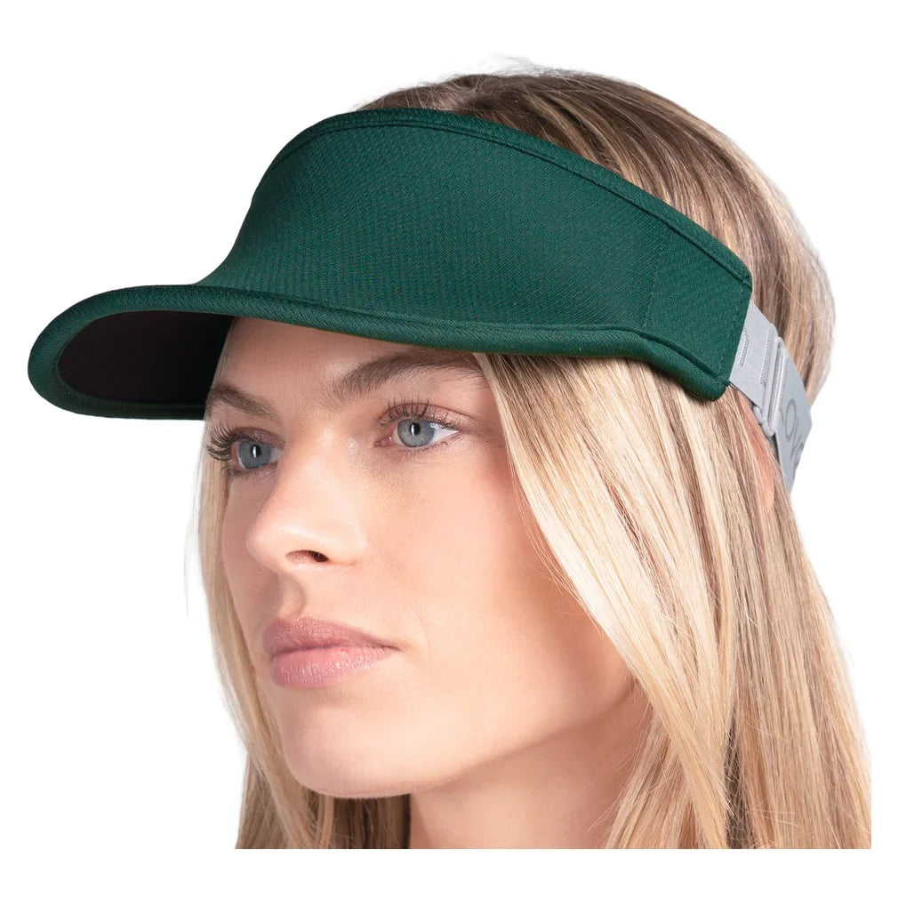 Women's Lucky Tech Stretch Tennis Visor Team Green, Lucky In Love, Tennis Express, CH014-300-1