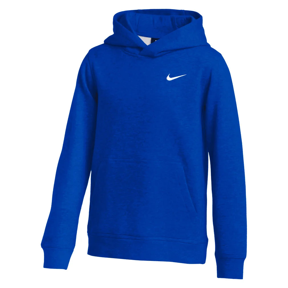 Boys' Club Pullover Training Hoodie, Nike, 493 Tm Royal/White, Pickleball Express, CJ1773-H26-493-TM-ROYAL-WHITE-1