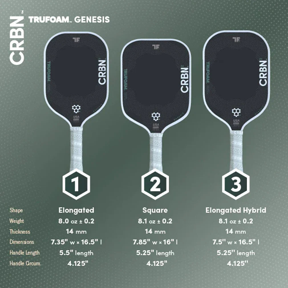 CRBN 4 Trufoam Genesis Pickleball Paddle
