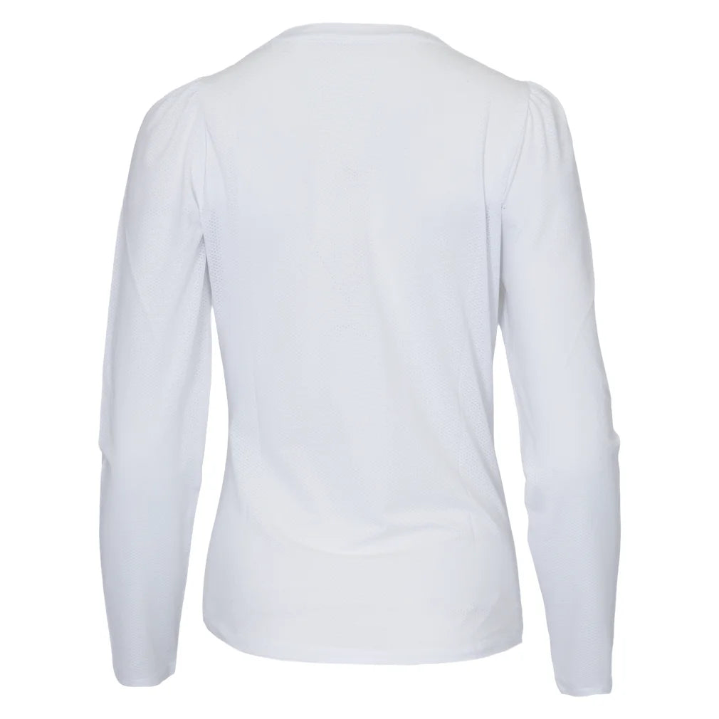 Women's Crew Long Sleeve Top, Bubble, Pickleball Express, CREW-NF7-B-1