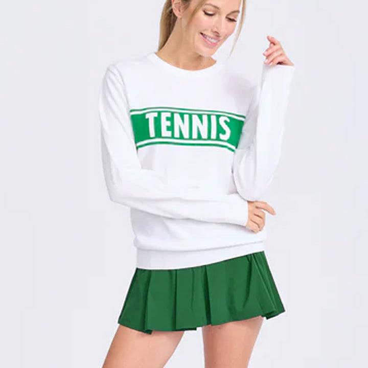 Women's Club Sport Sweatshirt White and Green