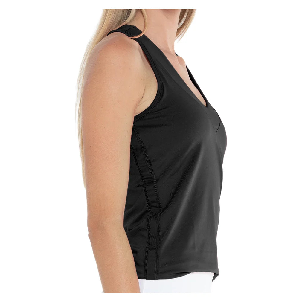 Women's V-Neck Tank with Bra, Lucky In Love, Pickleball Express, CT60-B-2
