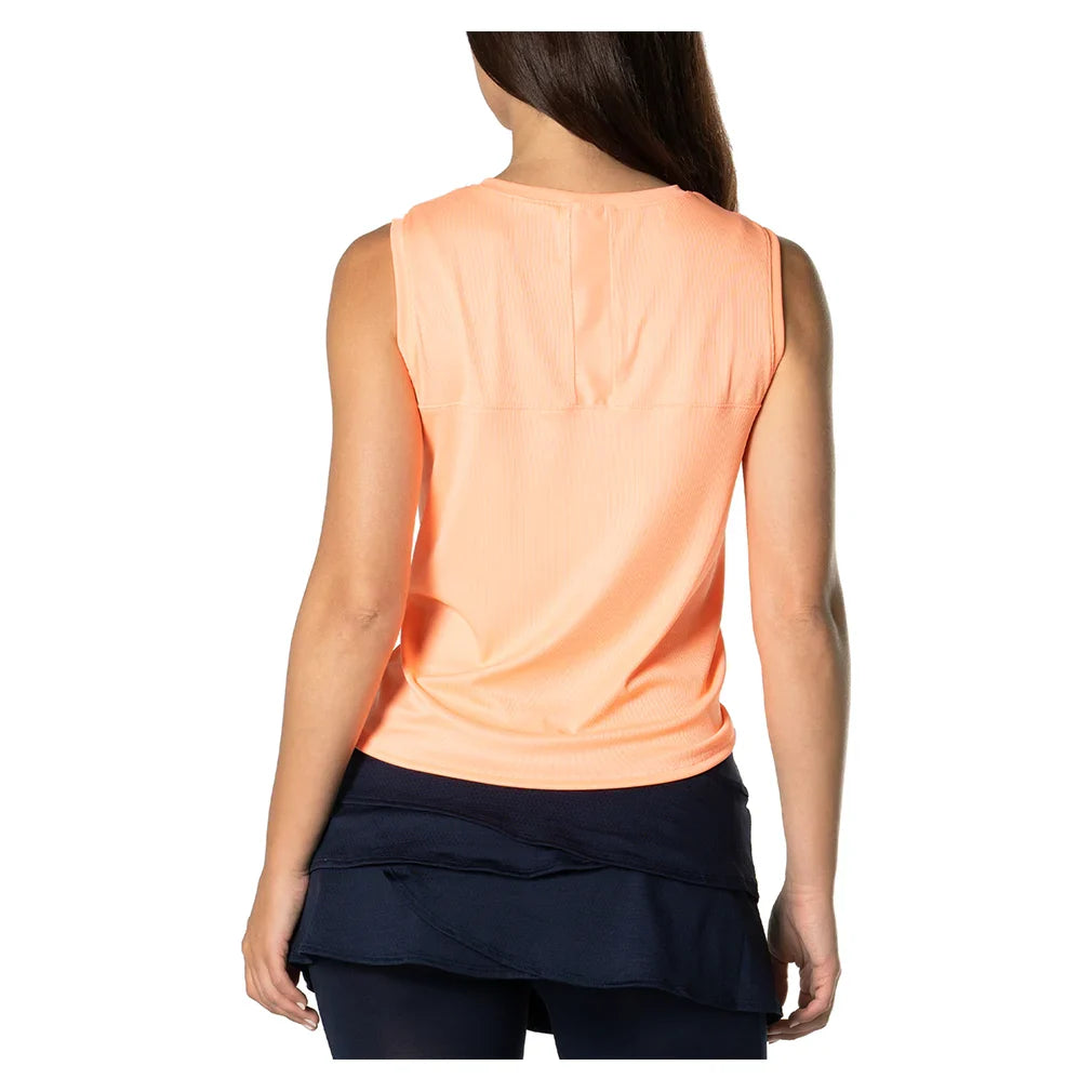 Women's Twist Front Tank Orange Frost