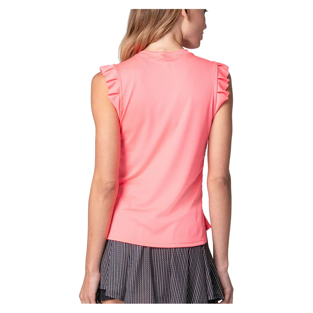 Women's Bring It On Rib Tank Lava