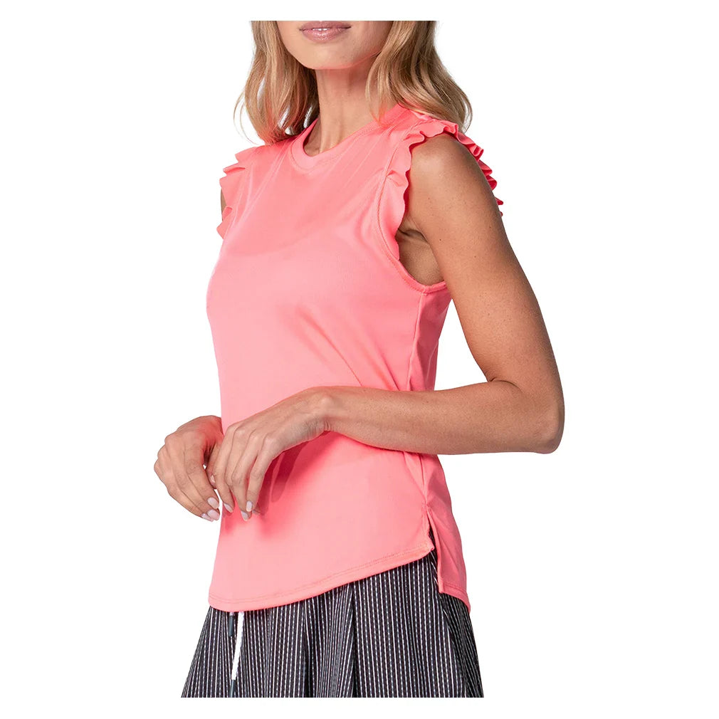 Women's Bring It On Rib Tank Lava