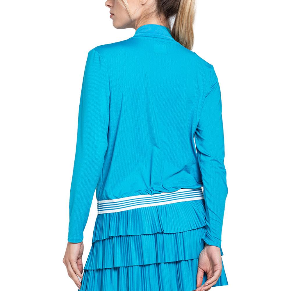 Women's Baseline Throw Over Top Caribbean Blue