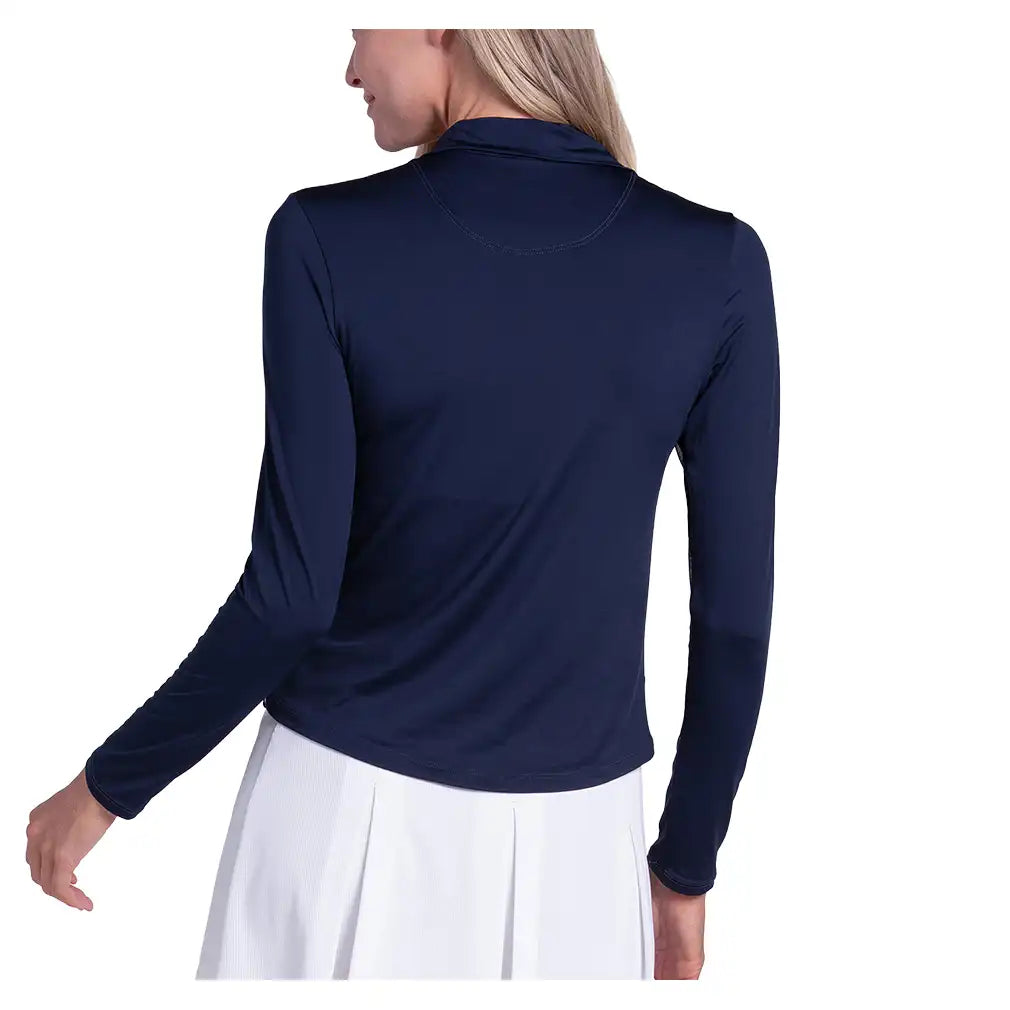 Women's Free Play Zip Long Sleeve Top Midnight