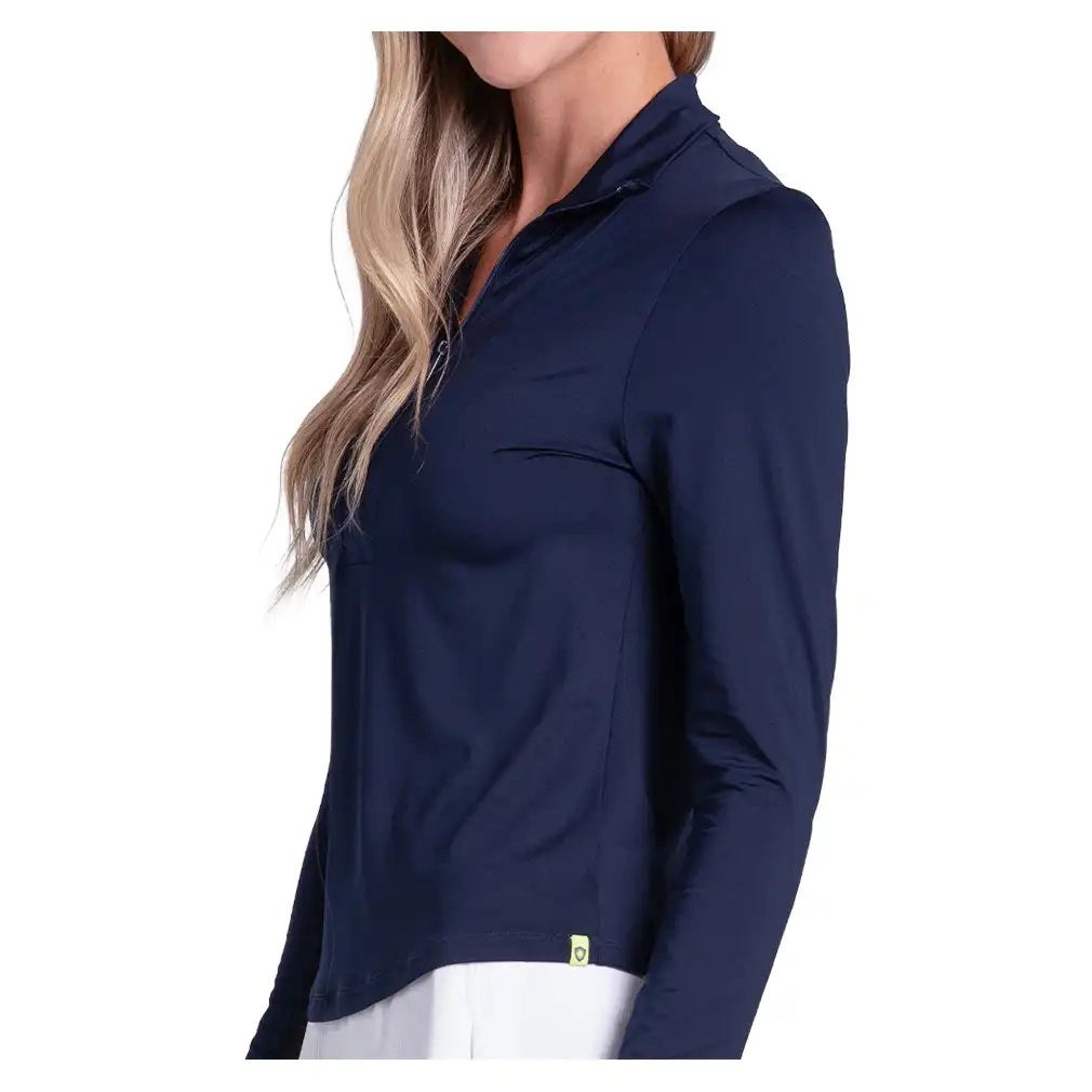 Women's Free Play Zip Long Sleeve Top Midnight
