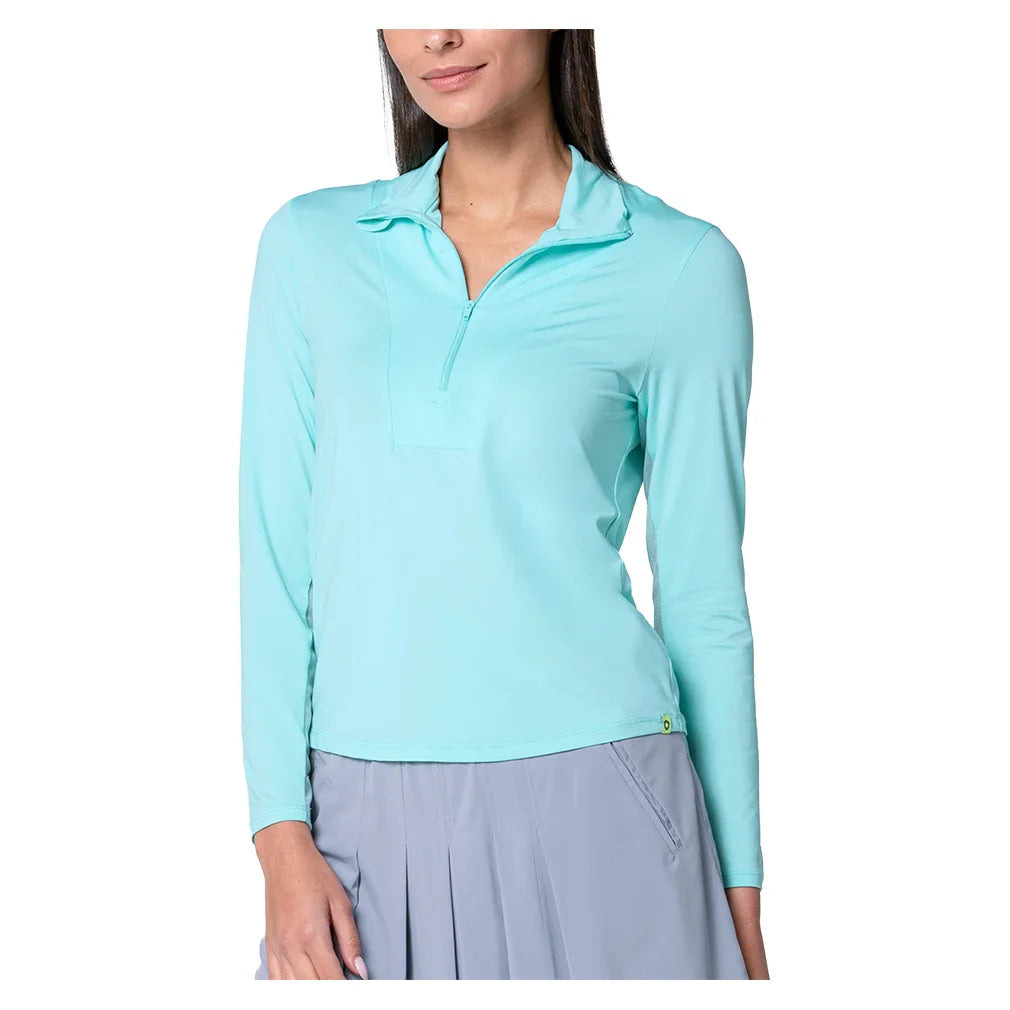 Women's Free Play Zip Long Sleeve Top Capri