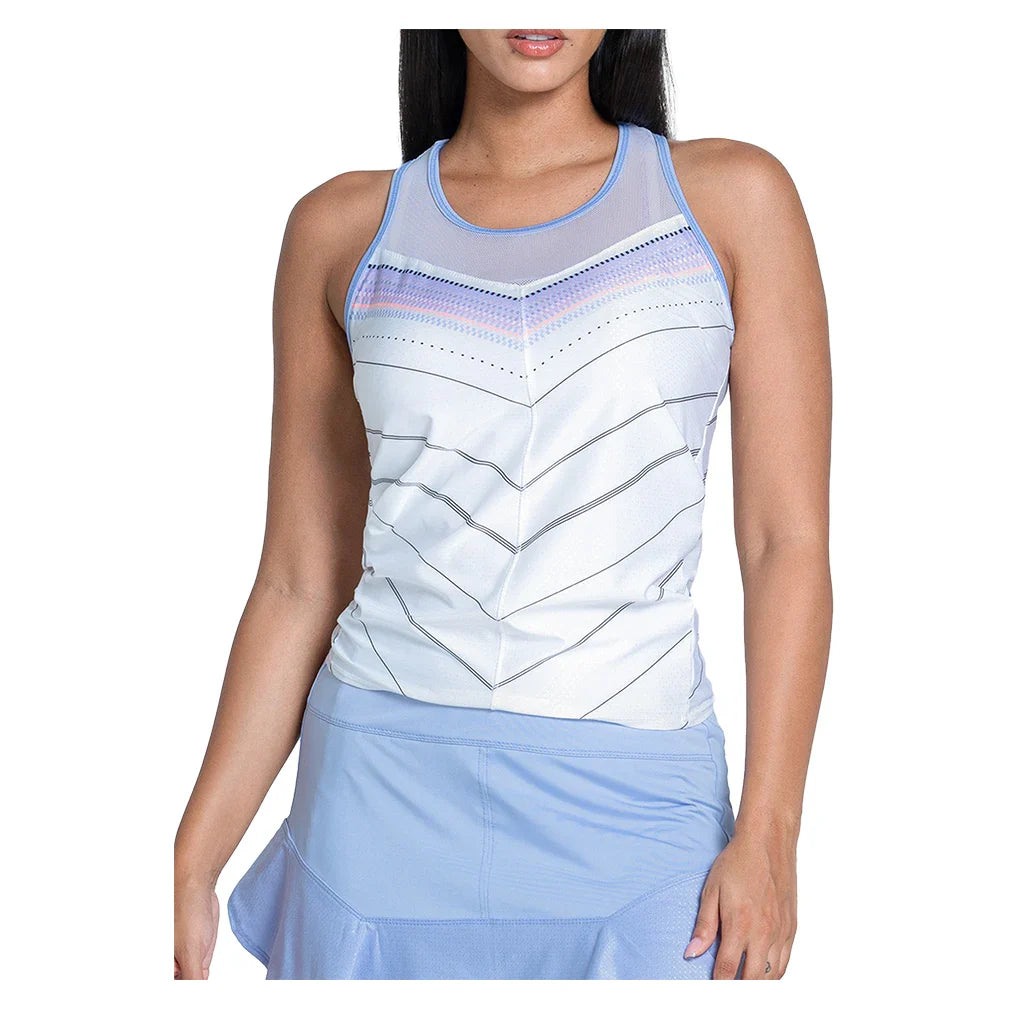 Women's Love Tie Back Tank Baby Lavender
