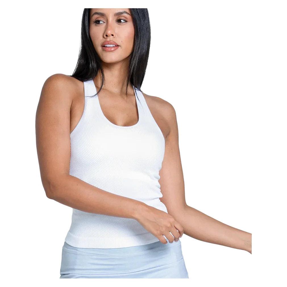 Women's Seamless Scoop Neck Tank with Bra