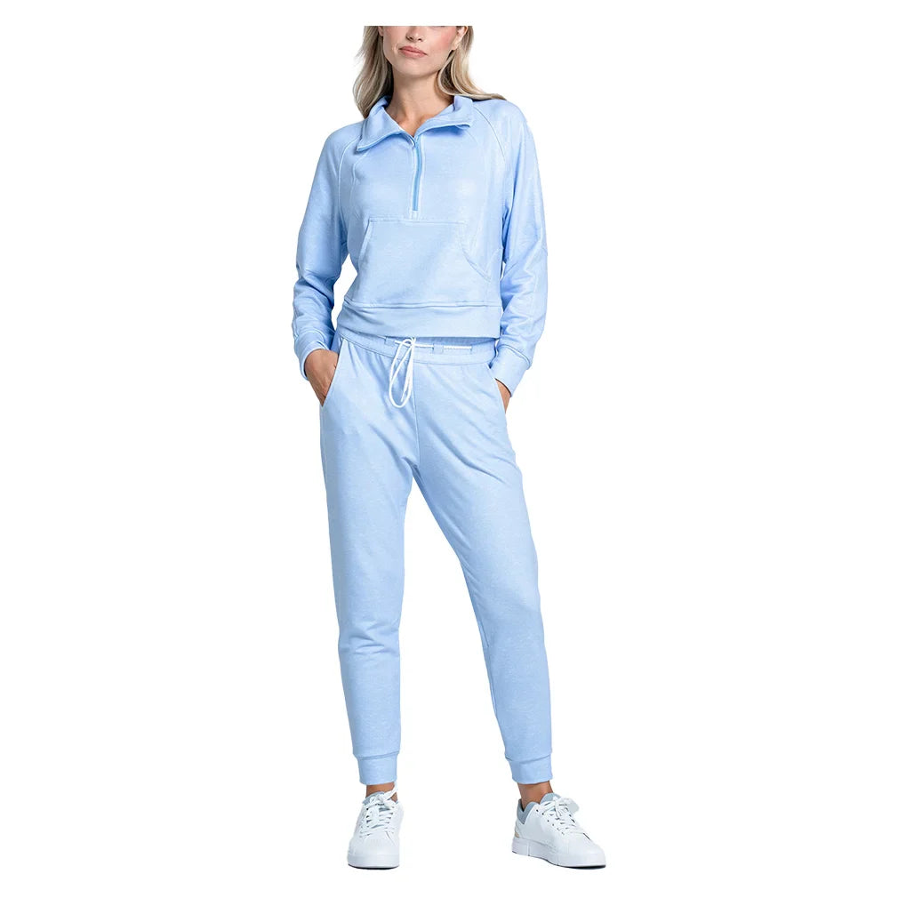 Women's Renew Heather 1/4 Zip Long Sleeve Top