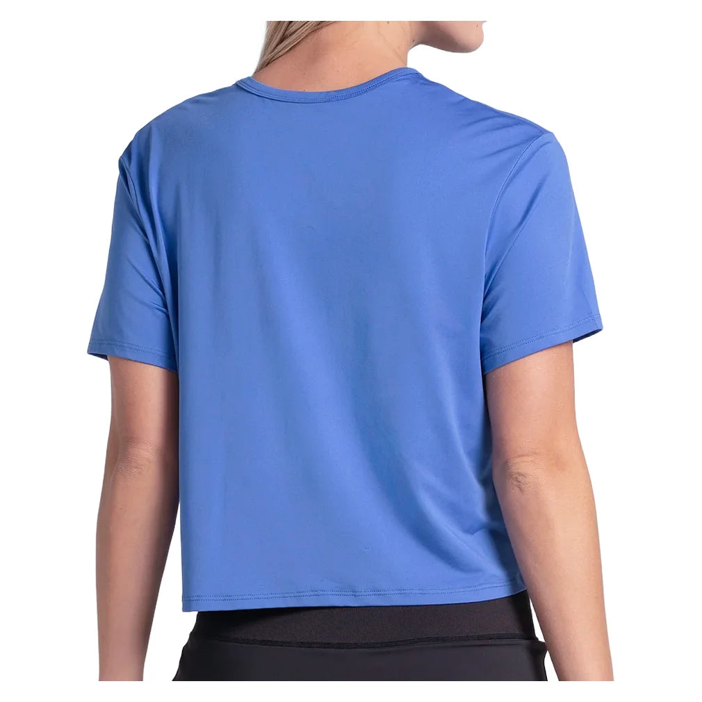 Women's Power Box Tee Parisian Blue, Lucky In Love, Pickleball Express, CX095-434-1