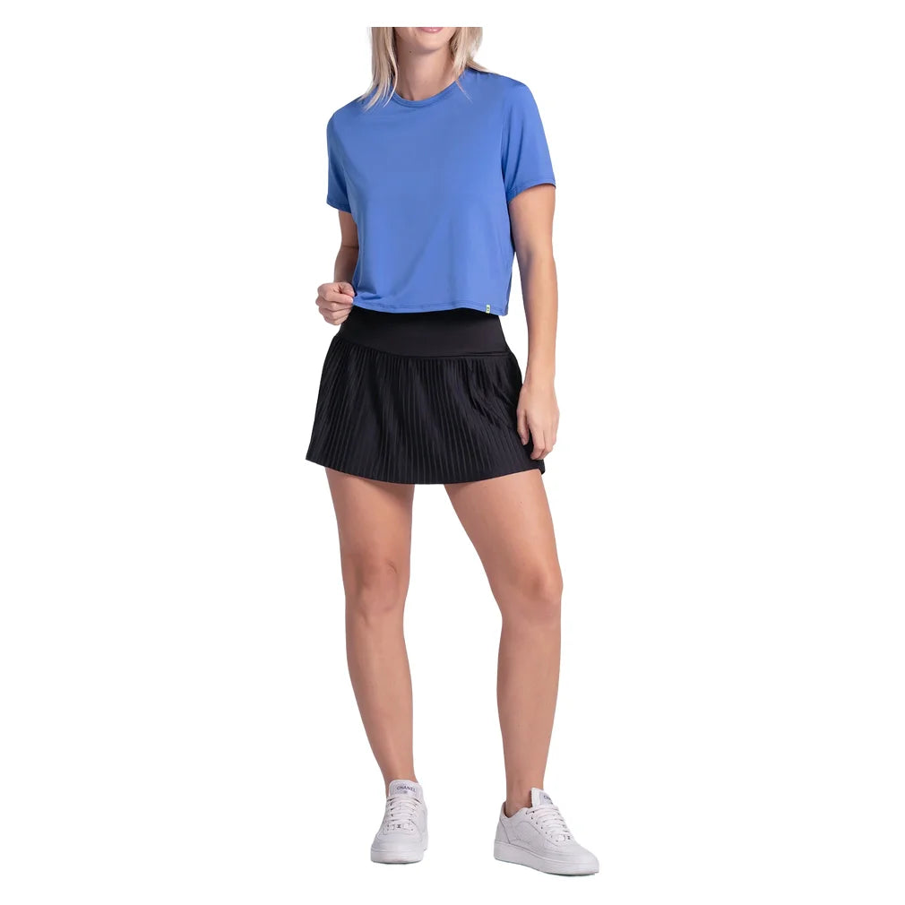 Women's Power Box Tee Parisian Blue, Lucky In Love, Pickleball Express, CX095-434-3