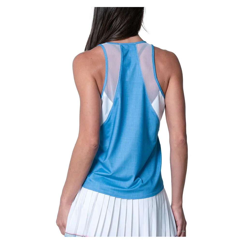 Women's Linen Play Tank Periwinkle