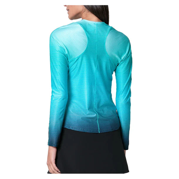 Women's In It To Win It Long Sleeve Top Aquamarine