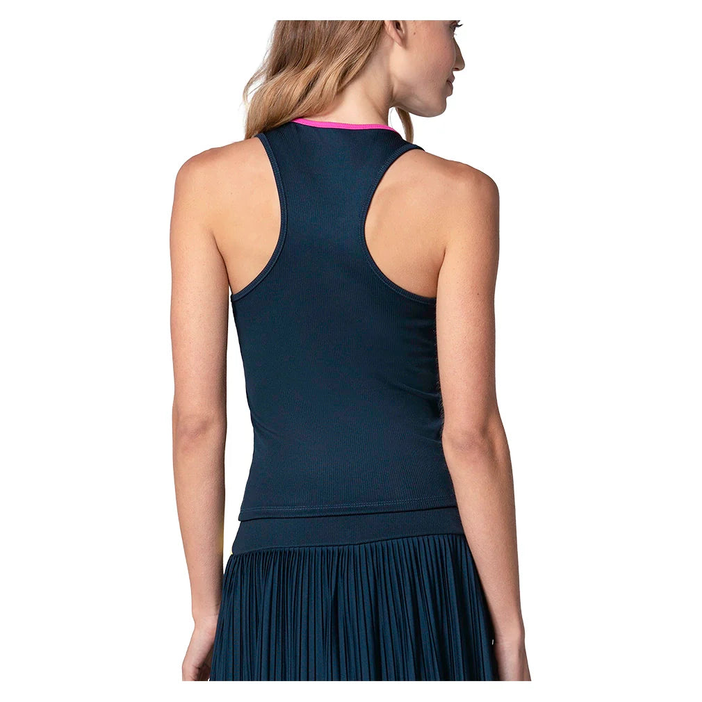 Women's Racer Rib Tank Midnight