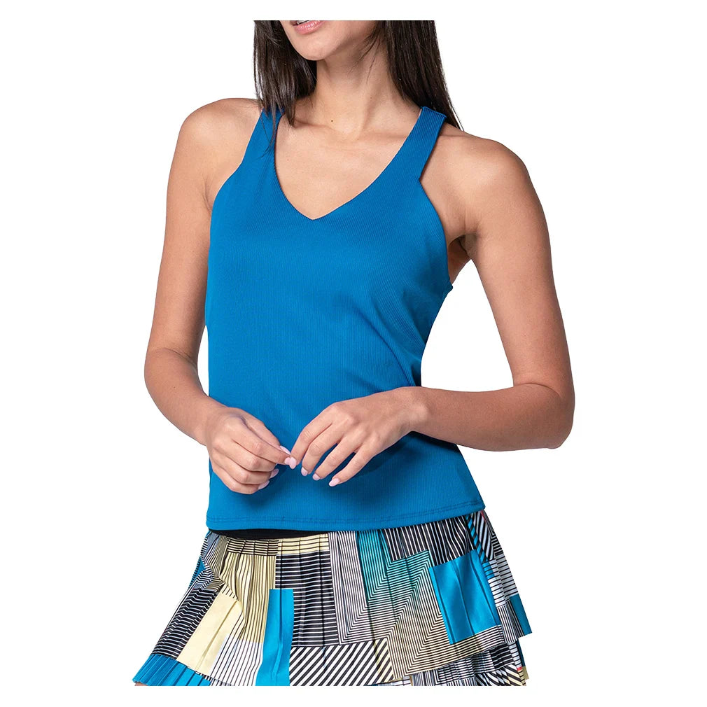 Women's Clubhouse Tank with Bra Electric Blue