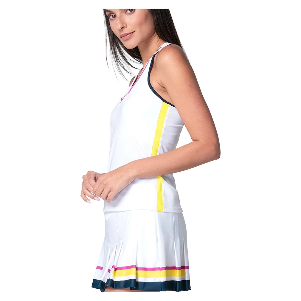 Women's Love Bound Tank with Bra White