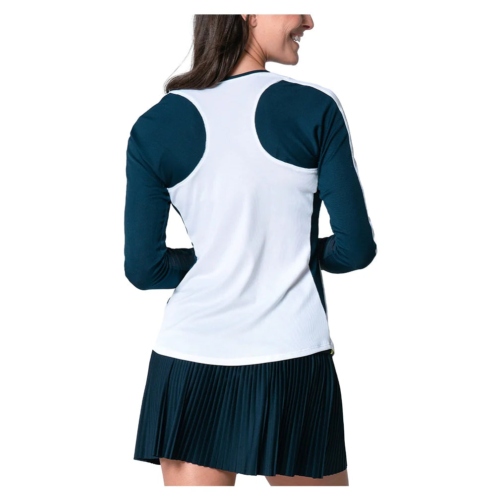 Women`s Love Bound Long Sleeve Court Top White