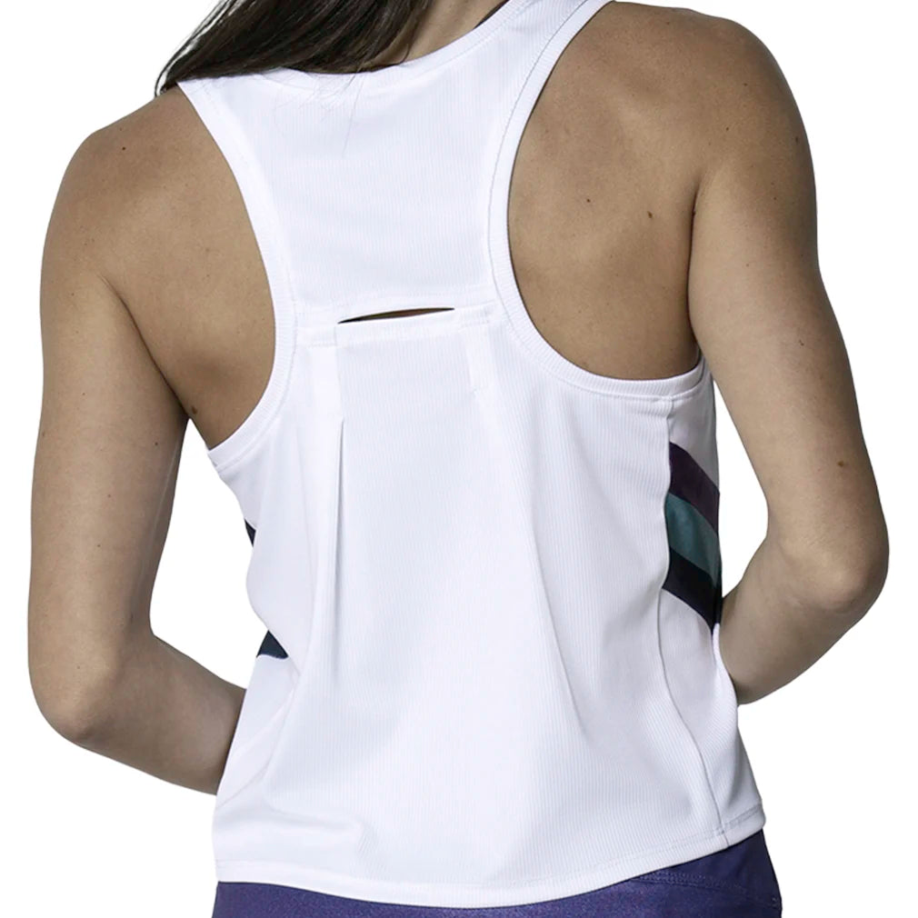 Women's Legacy Hip Fit Tank White