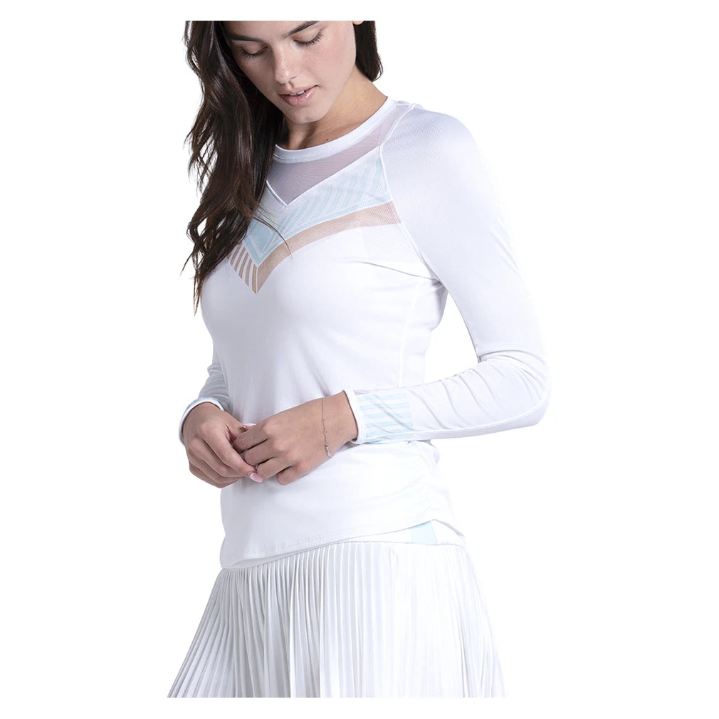 Women's Riviera Club Long Sleeve Top White